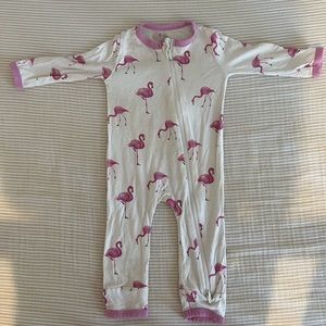 Kyte Baby Flamingos Zip Romper